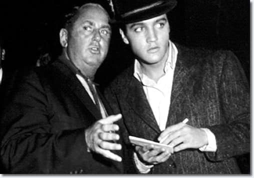 Colonel Tom Parker with Elvis Presley