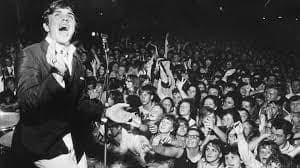 Rock n roll riot outside venue